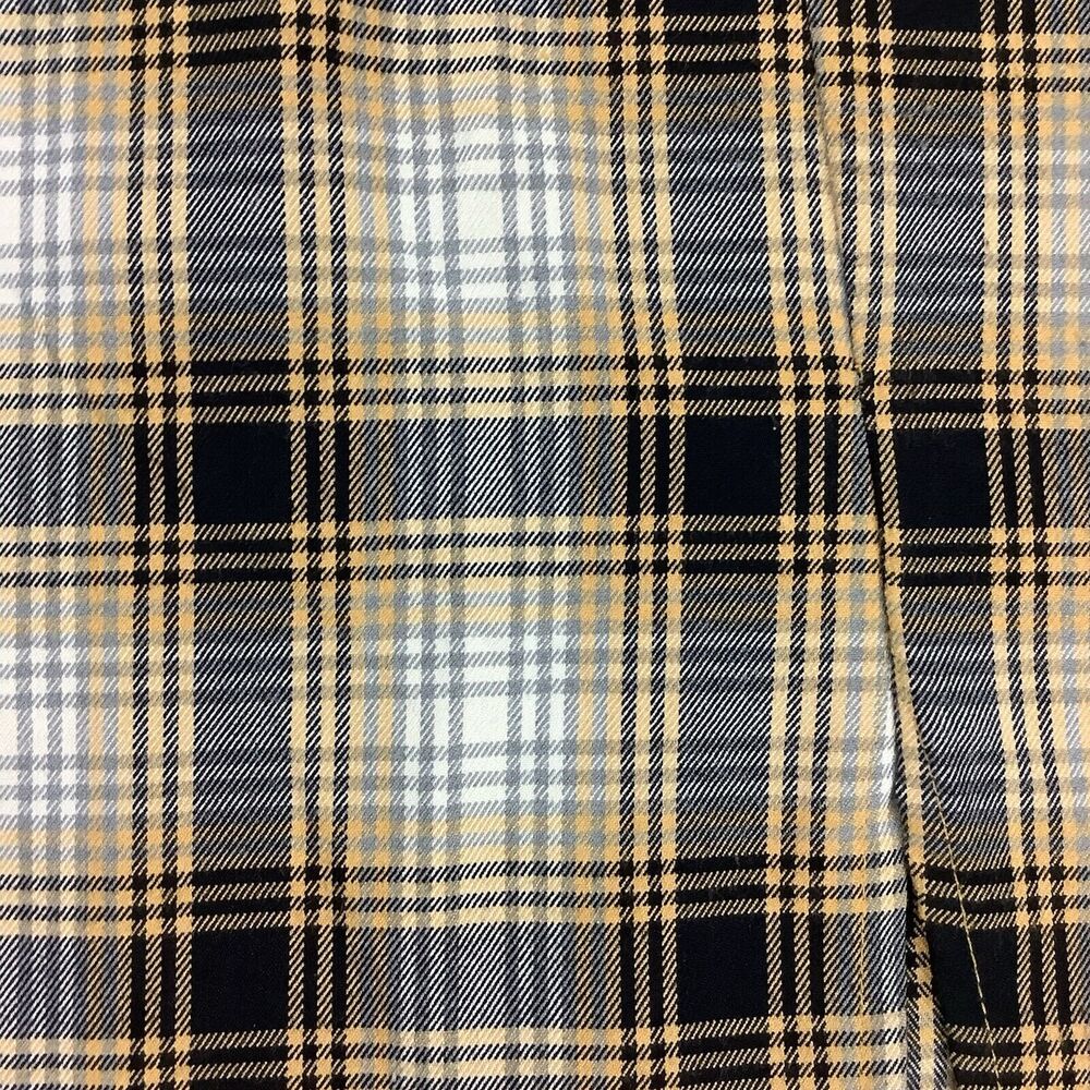 Urban Outfitters Women S Mini Skirt Plaid Mid Rise Yellow Black Gray Stretch - Picture 7 of 9